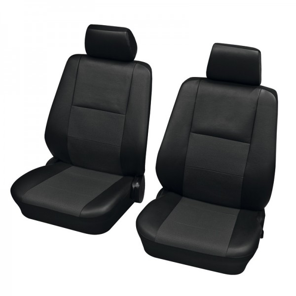 Car seat covers, protective covers, Front seat set, Alfa Romeo 33, Black Anthracite
