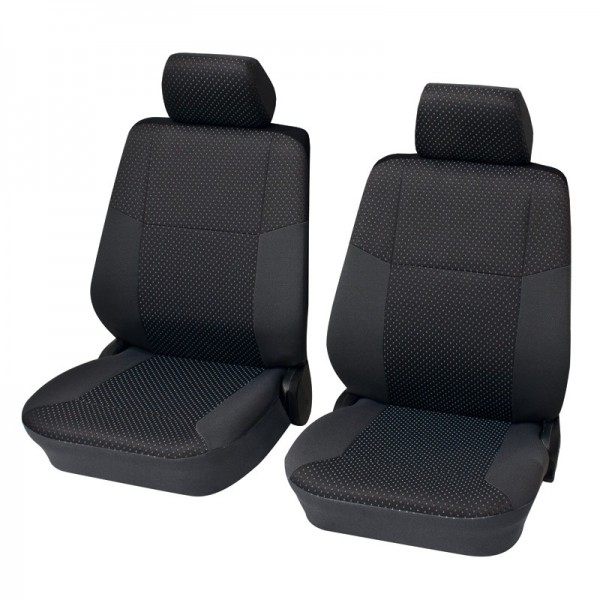 Car seat covers, protective covers, Front seat set, Alfa Romeo Alfetta Anthracite Black