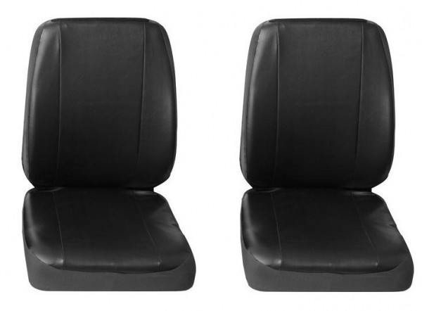 Van car seat covers, 2 x Single seat, Ford Fiesta Courier, Colour: Black