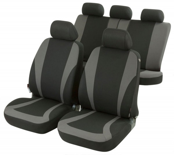 Fiat Barchetta Seat Covers Black Grey Complete Set Catcovers24 Co Uk - Car Seat Covers London